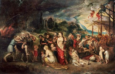 Aeneas Prepares to Lead the Trojans into Exile, c.1602 by Peter Paul Rubens